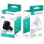 Авто FM трансмитер BT-M34, Bluetooth 5.0, Handsfree, RGB, LED дисплей, 2 x USB, 12V-24V - Image 3
