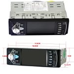 Авто MP5 плеър, модел 4022D, 1DIN, Дисплей 4 инча, Bluetooth, FM, SD, USB, камера за заден ход, блутут дистанционно за волана - Image 5