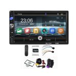 Авто мултимедиен плеър CL-7036B, 2DIN, Тъч скрийн, Bluetooth, FM, SD, USB, камера за заден ход, блутут дистанционно за волана
