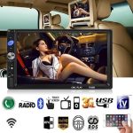 Авто мултимедиен плеър CL-7036B, 2DIN, Тъч скрийн, Bluetooth, FM, SD, USB, камера за заден ход, блутут дистанционно за волана - Image 11
