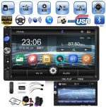 Авто мултимедиен плеър CL-7036B, 2DIN, Тъч скрийн, Bluetooth, FM, SD, USB, камера за заден ход, блутут дистанционно за волана - Image 10