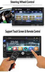 Авто мултимедиен плеър CL-7036B, 2DIN, Тъч скрийн, Bluetooth, FM, SD, USB, камера за заден ход, блутут дистанционно за волана - Image 8