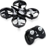 Mини дрон H36 Mini RC, 3D акробатика, 4 резервни перки, Сив