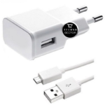 Мрежово зарядно устройство, Delphi, 5V/2A, 220V,1 x USB, С Micro USB кабел, Бял