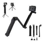 Селфи стик за екшън камери 3WAY, Три посочен монопод, Мини стойка в дръжката