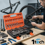 Професионален комплект инструменти 1Tech HT-53 – Гедоре 53 части с дълбоки вложки и тресчотка 1/4" - Image 16