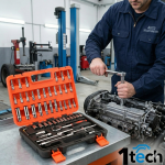 Професионален комплект инструменти 1Tech HT-53 – Гедоре 53 части с дълбоки вложки и тресчотка 1/4" - Image 17