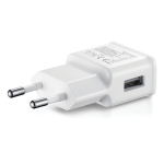 Мрежово зарядно устройство 1Tech USB Type-C, 5V 2A с включен кабел USB-C, Бял - Image 5