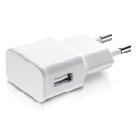 Мрежово зарядно устройство 1Tech USB Type-C, 5V 2A с включен кабел USB-C, Бял - Image 4