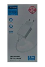 Комплект зарядно устройство 1Tech за iPhone Letang LT-TZ-28, 2.4A с Lightning кабел 1.0м, Бял - Image 3