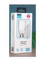 Комплект зарядно устройство 1Tech за iPhone Letang LT-TZ-28, 2.4A с Lightning кабел 1.0м, Бял - Image 2