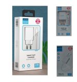 Комплект зарядно устройство 1Tech за iPhone Letang LT-TZ-28, 2.4A с Lightning кабел 1.0м, Бял